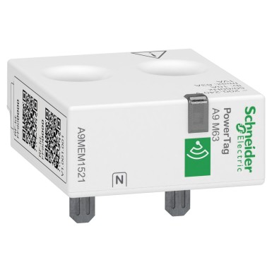 A9MEM1521 - Energy sensor, PowerTag Monoconnect 63A 1P+N top position - Schneider Electric - Energy sensor, PowerTag Monoconnect 63A 1P+N top position - Schneider Electric - 0