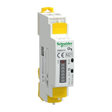 A9MEM2010 - modular single phase power meter iEM2010 - 230V - 40A with pulse - Schneider Electric - modular single phase power meter iEM2010 - 230V - 40A with pulse - Schneider Electric - 0