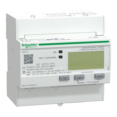 A9MEM3110 - Acti9 iEM - tri energy meter - 63A - pulses - MID - Schneider Electric - Acti9 iEM - tri energy meter - 63A - pulses - MID - Schneider Electric - 0