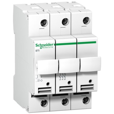 A9N15655 - Acti9 - fuse-disconnector STI - 3 poles - 10 A - for fuse 8.5 x 31.5 mm - Schneider Electric - Acti9 - fuse-disconnector STI - 3 poles - 10 A - for fuse 8.5 x 31.5 mm - Schneider Electric - 0