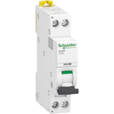 A9P42620 - Miniature circuit breaker (MCB), Acti9 iC40, 1P+N, 20A, B curve, 4500A (IEC/EN 60898-1), 6kA (IEC/EN 60947-2) - Schneider Electric - Miniature circuit breaker (MCB), Acti9 iC40, 1P+N, 20A, B curve, 4500A (IEC/EN 60898-1), 6kA (IEC/EN 60947-2) - Schneider Electric - 0