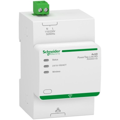 A9XMWD100 - PowerTag Link HD - wireless hub to Modbus TCP/IP - 100 wireless sensors - Schneider Electric - PowerTag Link HD - wireless hub to Modbus TCP/IP - 100 wireless sensors - Schneider Electric - 0