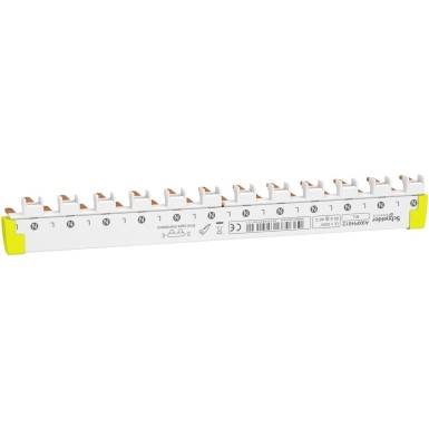 A9XPH612 - Acti9 comb busbar bottom 1L+N 9 mm pitch 12 modules 80A - Schneider Electric - Acti9 comb busbar bottom 1L+N 9 mm pitch 12 modules 80A - Schneider Electric - 0