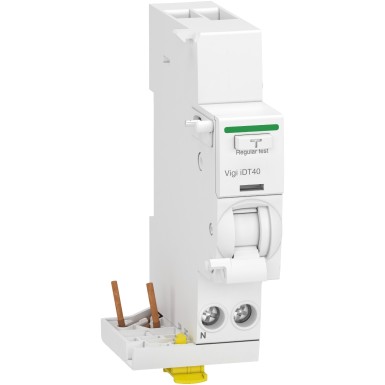 A9Y82625 - Acti9 iDT40 - Vigi differential module - iDT40 outgoing feeder - 1P+N 25A 30mA type AC - Schneider Electric - Acti9 iDT40 - Vigi differential module - iDT40 outgoing feeder - 1P+N 25A 30mA type AC - Schneider Electric - 0