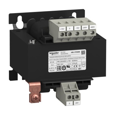 ABL6TS06B - Phaseo - voltage transformer - 230..400V - 1x24V - 63VA - Schneider Electric - Phaseo - voltage transformer - 230..400V - 1x24V - 63VA - Schneider Electric - 0