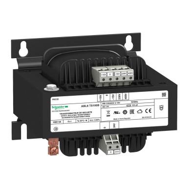 ABL6TS100B - Voltage transformer 230..400 V 1 x 24 V 1000 VA - Schneider Electric - Voltage transformer 230..400 V 1 x 24 V 1000 VA - Schneider Electric - 0