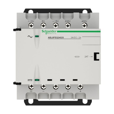 ABL8FEQ24020 - Phaseo - filtered and rectified power supply - single/two-phase - 400Vac - 24V - 2A - Schneider Electric - Phaseo - filtered and rectified power supply - single/two-phase - 400Vac - 24V - 2A - Schneider Electric - 5