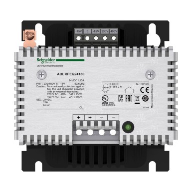 ABL8FEQ24150 - Phaseo - filtered and rectified power supply - single/two-phase - 400Vac - 24V - 15A - Schneider Electric - Phaseo - filtered and rectified power supply - single/two-phase - 400Vac - 24V - 15A - Schneider Electric - 5