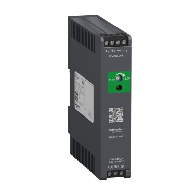 ABLS1A12062 - Regulated Power Supply, 100240V AC, 12V 6.2 A, single phase, Optimized - Schneider Electric - Regulated Power Supply, 100240V AC, 12V 6.2 A, single phase, Optimized - Schneider Electric - 0