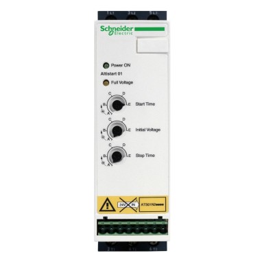 ATS01N222QN - soft starter for asynchronous motor - ATS01 - 22 A - 380..415V - 7.5..11 KW - Schneider Electric - soft starter for asynchronous motor - ATS01 - 22 A - 380..415V - 7.5..11 KW - Schneider Electric - 0