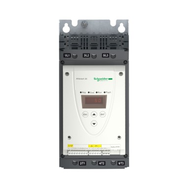 ATS22D62S6U - Soft starterATS22control110Vpower 208V(15hp)/230V(20hp)/460V(40hp)/575V(50hp) - Schneider Electric - Soft starterATS22control110Vpower 208V(15hp)/230V(20hp)/460V(40hp)/575V(50hp) - Schneider Electric - 1