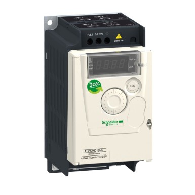 ATV12H018F1 - Variable speed drive ATV12 0.18kW 0.25hp 100..120V 1ph - Schneider Electric - Variable speed drive ATV12 0.18kW 0.25hp 100..120V 1ph - Schneider Electric - 0