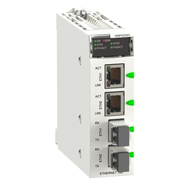 BMXNRP0200C - fiber converter, Modicon X80, MM/LC 2CH 100Mb, for severe environment - Schneider Electric - fiber converter, Modicon X80, MM/LC 2CH 100Mb, for severe environment - Schneider Electric - 0