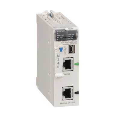 BMXP342020 - Processor module, Modicon M340 automation platform, max 1024 discrete + 256 analog I/O, Modbus, Ethe - Schneider Electric - Processor module, Modicon M340 automation platform, max 1024 discrete + 256 analog I/O, Modbus, Ethe - Schneider Electric - 0