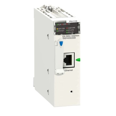 BMXPRA0100 - Peripheral Remote IO Adaptor module, Modicon X80, max 1024 discrete + 256 analog I/O, Ethernet - Schneider Electric - Peripheral Remote IO Adaptor module, Modicon X80, max 1024 discrete + 256 analog I/O, Ethernet - Schneider Electric - 0