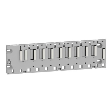 BMXXBP0800 - Modicon M340 automation platform, rack 8 slots, panel, plate or DIN rail mounting - Schneider Electric - Modicon M340 automation platform, rack 8 slots, panel, plate or DIN rail mounting - Schneider Electric - 0