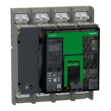 C063H45AFM - Circuit breaker, ComPacT NS630bH, 70kA at 415VAC, 4P, fixed, manually operated, MicroLogic 5.0A control unit, 630A - Schneider Electric - Circuit breaker, ComPacT NS630bH, 70kA at 415VAC, 4P, fixed, manually operated, MicroLogic 5.0A control unit, 630A - Schneider Electric - 0