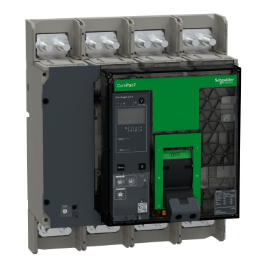 C063L42AFM - Circuit breaker, ComPacT NS630bL, 150kA at 415VAC, 4P, fixed, manually operated, MicroLogic 2.0A control unit, 630A - Schneider Electric - Circuit breaker, ComPacT NS630bL, 150kA at 415VAC, 4P, fixed, manually operated, MicroLogic 2.0A control unit, 630A - Schneider Electric - 0