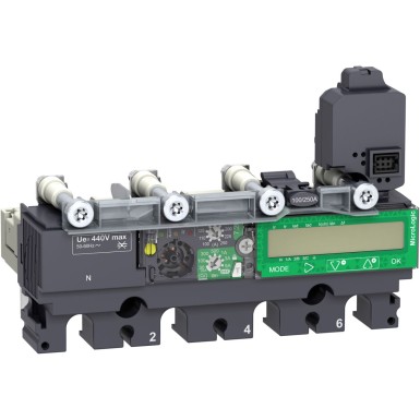 C1047E040 - Trip unit MicroLogic Vigi 7.2E, ComPacT NSX100/160/250, 4 poles, basic and earth leakage protections, energy meter, 40A - Schneider Electric - Trip unit MicroLogic Vigi 7.2E, ComPacT NSX100/160/250, 4 poles, basic and earth leakage protections, energy meter, 40A - Schneider Electric - 0