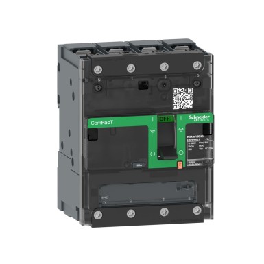 C114050BS - Switch disconnector, ComPacT NSXm 50NA, 4 poles, thermal current Ith 50A, compression lugs and busbar connectors - Schneider Electric - Switch disconnector, ComPacT NSXm 50NA, 4 poles, thermal current Ith 50A, compression lugs and busbar connectors - Schneider Electric - 0