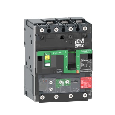 C11B34V025B - Circuit breaker, ComPacT NSXm 63B, 25kA/415VAC, 3 poles, MicroLogic 4.1 trip unit 25A, lugs/busbars - Schneider Electric - Circuit breaker, ComPacT NSXm 63B, 25kA/415VAC, 3 poles, MicroLogic 4.1 trip unit 25A, lugs/busbars - Schneider Electric - 0