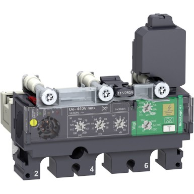 C1634V160 - Trip unit MicroLogic Vigi 4.2, ComPacT NSX160/250, 3 poles, electronic basic and earth leakage protections, 160A rating - Schneider Electric - Trip unit MicroLogic Vigi 4.2, ComPacT NSX160/250, 3 poles, electronic basic and earth leakage protections, 160A rating - Schneider Electric - 0