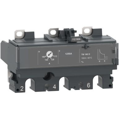 C163TM125 - Trip unit TM125D, ComPacT NSX160/250, 3 poles, thermal magnetic protections, 125A rating - Schneider Electric - Trip unit TM125D, ComPacT NSX160/250, 3 poles, thermal magnetic protections, 125A rating - Schneider Electric - 0