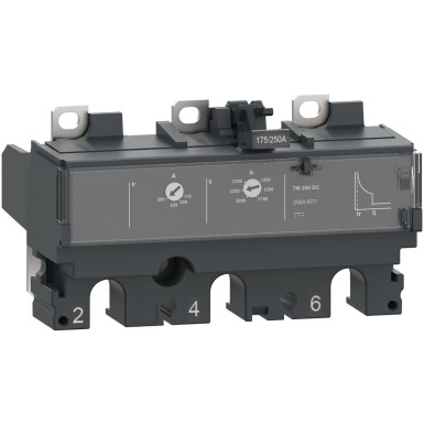 C163TM125D - Trip unit TM125DC, ComPacT NSX160 DC, 3 poles, thermal magnetic protections, 125A rating - Schneider Electric - Trip unit TM125DC, ComPacT NSX160 DC, 3 poles, thermal magnetic protections, 125A rating - Schneider Electric - 0