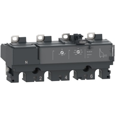 C164TM125D - Trip unit TM125DC, ComPacT NSX160 DC, 4 poles, thermal magnetic protections, 125A rating - Schneider Electric - Trip unit TM125DC, ComPacT NSX160 DC, 4 poles, thermal magnetic protections, 125A rating - Schneider Electric - 0