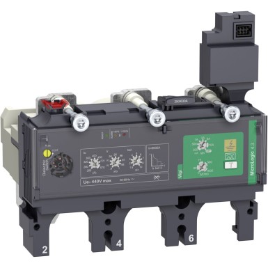 C6334V570 - Trip unit MicroLogic Vigi 4.3, ComPacT NSX630, 3 poles, electronic basic and earth leakage protections, 570A rating - Schneider Electric - Trip unit MicroLogic Vigi 4.3, ComPacT NSX630, 3 poles, electronic basic and earth leakage protections, 570A rating - Schneider Electric - 0