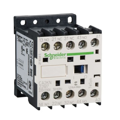 CA2KN40Q7 - TeSys K control relay 4 NO <= 690 V 380...400 V AC coil - Schneider Electric - TeSys K control relay 4 NO <= 690 V 380...400 V AC coil - Schneider Electric - 0