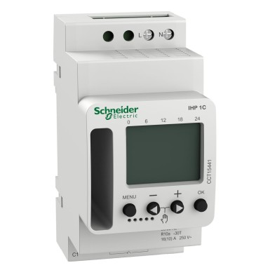 CCT15441 - Acti9 IHP - programmable time switch - 1 channel - Schneider Electric - Acti9 IHP - programmable time switch - 1 channel - Schneider Electric - 0