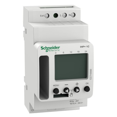 CCT15550 - Acti9 IHP+ 1C (24h/7d) SMARTe programmable time switch - Schneider Electric - Acti9 IHP+ 1C (24h/7d) SMARTe programmable time switch - Schneider Electric - 0