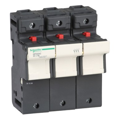 DF223C - Fuse carrier, TeSys DF, 3P, 125A, 690VAC, fuse size 22x58mm - Schneider Electric - Fuse carrier, TeSys DF, 3P, 125A, 690VAC, fuse size 22x58mm - Schneider Electric - 0