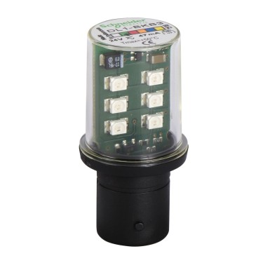 DL1BKB3 - LED bulb, Harmony XVB, BA15d, green, flashing signaling type, 24V AC/DC - Schneider Electric - LED bulb, Harmony XVB, BA15d, green, flashing signaling type, 24V AC/DC - Schneider Electric - 0