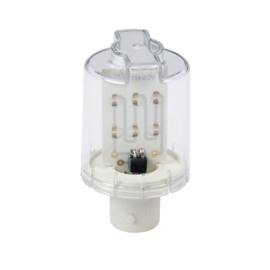 DL2EDB1SB - Harmony XVM, LED bulb super bright, BA 15d, white, steady light, 24 V AC/DC - Schneider Electric - Harmony XVM, LED bulb super bright, BA 15d, white, steady light, 24 V AC/DC - Schneider Electric - 0