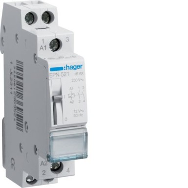 EPN521 - Latching relay 2NO 12V - Hager - Latching relay 2NO 12V - Hager - 0