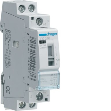 ERC216 - Relay 16A, 2NO, 230V - Hager - Relay 16A, 2NO, 230V - Hager - 0