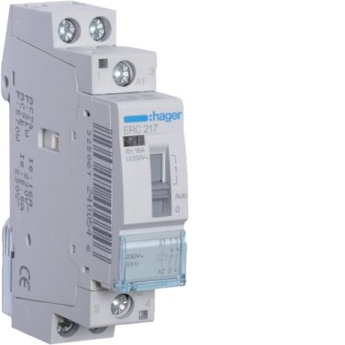 ERC217 - Relay 16A, 2NC, 230V - Hager - Relay 16A, 2NC, 230V - Hager - 0