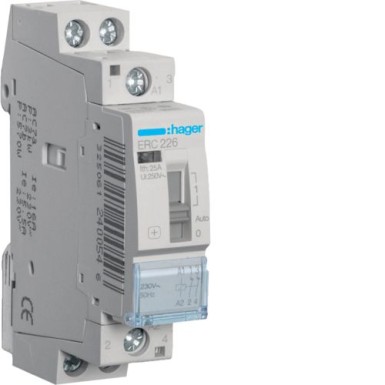 ERC226 - Override Contactor 25A, 2NC, 230V - Hager - Override Contactor 25A, 2NC, 230V - Hager - 0