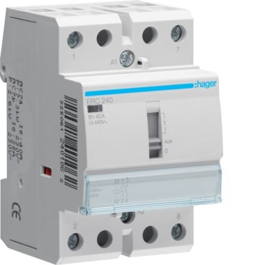 ERC240 - Override Contactor 40A, 2NO, 230V - Hager - Override Contactor 40A, 2NO, 230V - Hager - 0