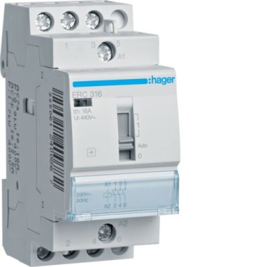 ERC316 - Relay 16A, 3NO, 230V - Hager - Relay 16A, 3NO, 230V - Hager - 0