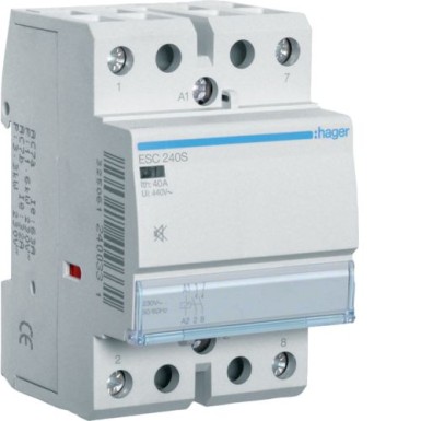 ESC240S - Humfree Contactor 40A, 2NO, 230V - Hager - Humfree Contactor 40A, 2NO, 230V - Hager - 0