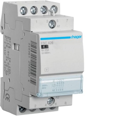 ESC426 - Contactor 25A, 4NC, 230V - Hager - Contactor 25A, 4NC, 230V - Hager - 0