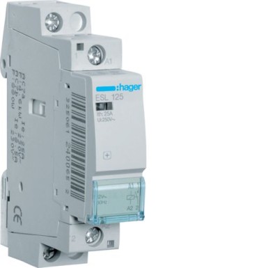 ESL125 - Contactor 25A, 1NO, 12V - Hager - Contactor 25A, 1NO, 12V - Hager - 0