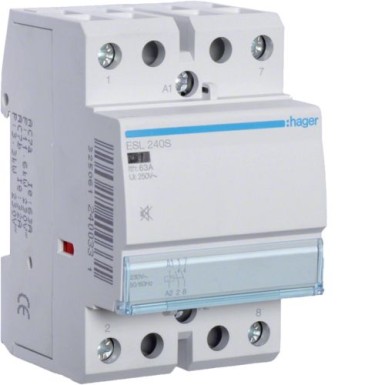 ESL240S - Humfree Contactor 40A, 2NO, 12V - Hager - Humfree Contactor 40A, 2NO, 12V - Hager - 0