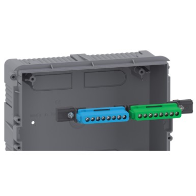 EZ9EUA108 - Modular enclosure, Easy9 EU, flush-mounted, 1x8 modules, 2 ground/neutral terminal strips, smoke door - Schneider Electric - Modular enclosure, Easy9 EU, flush-mounted, 1x8 modules, 2 ground/neutral terminal strips, smoke door - Schneider Electric - 2