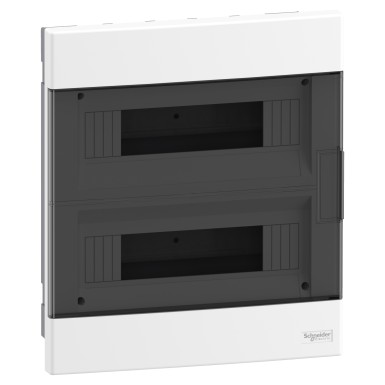 EZ9EUA212 - Modular enclosure, Easy9 EU, flush-mounted, 2x12 modules, 2 ground/neutral terminal strips, smoke door - Schneider Electric - Modular enclosure, Easy9 EU, flush-mounted, 2x12 modules, 2 ground/neutral terminal strips, smoke door - Schneider Electric - 0