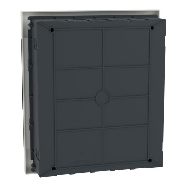 EZ9EUA212 - Modular enclosure, Easy9 EU, flush-mounted, 2x12 modules, 2 ground/neutral terminal strips, smoke door - Schneider Electric - Modular enclosure, Easy9 EU, flush-mounted, 2x12 modules, 2 ground/neutral terminal strips, smoke door - Schneider Electric - 1