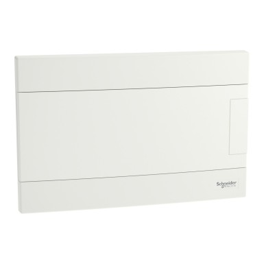 EZ9EUB112 - Modular enclosure, Easy9 EU, flush-mounted, 1x12 modules, 2 ground/neutral terminal strips, white door - Schneider Electric - Modular enclosure, Easy9 EU, flush-mounted, 1x12 modules, 2 ground/neutral terminal strips, white door - Schneider Electric - 0